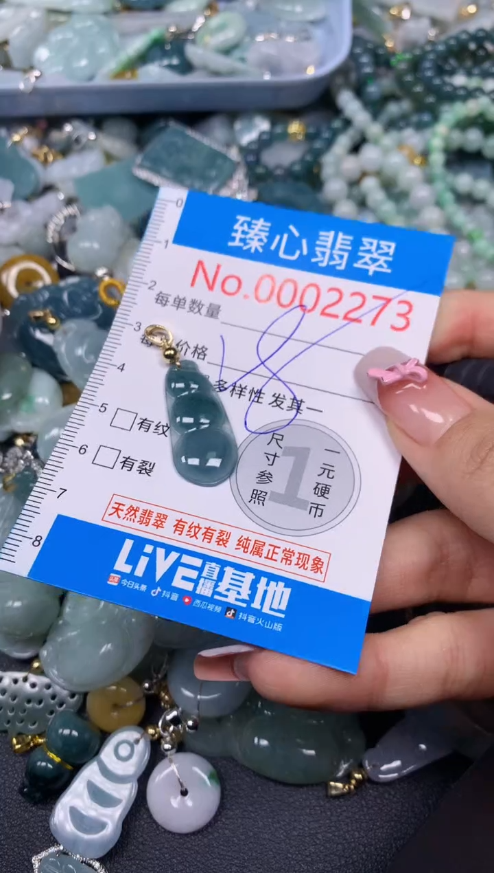 【闪购商品】翡翠颈饰未镶嵌含绳0002273