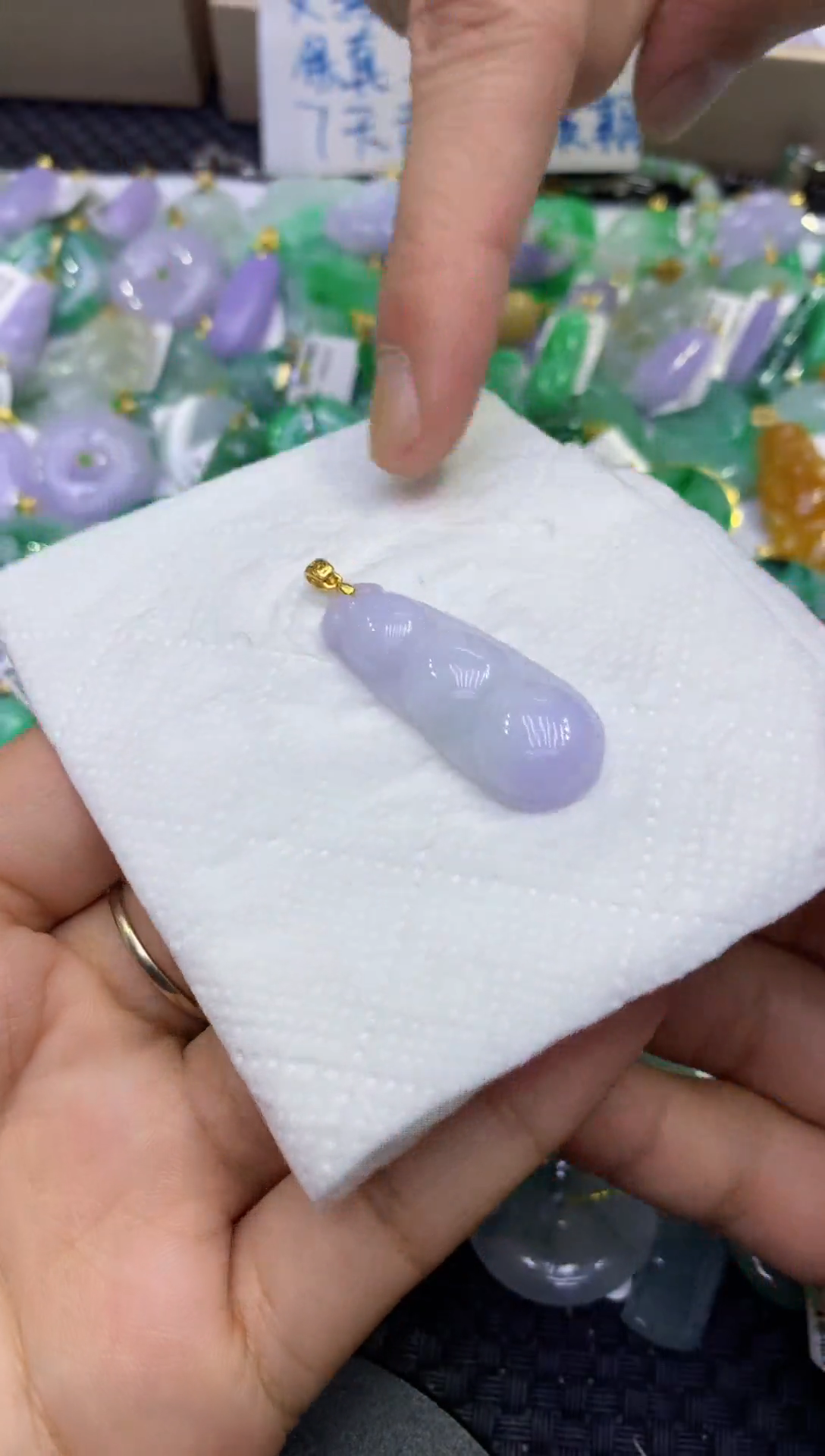 颈饰未镶嵌翡翠天然缅甸A货翡翠