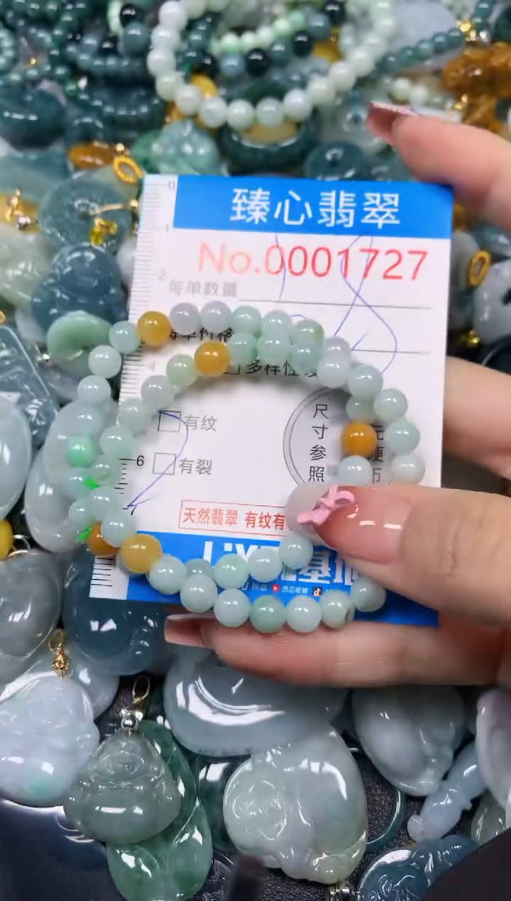 【闪购商品】翡翠颈饰未镶嵌含绳0001727