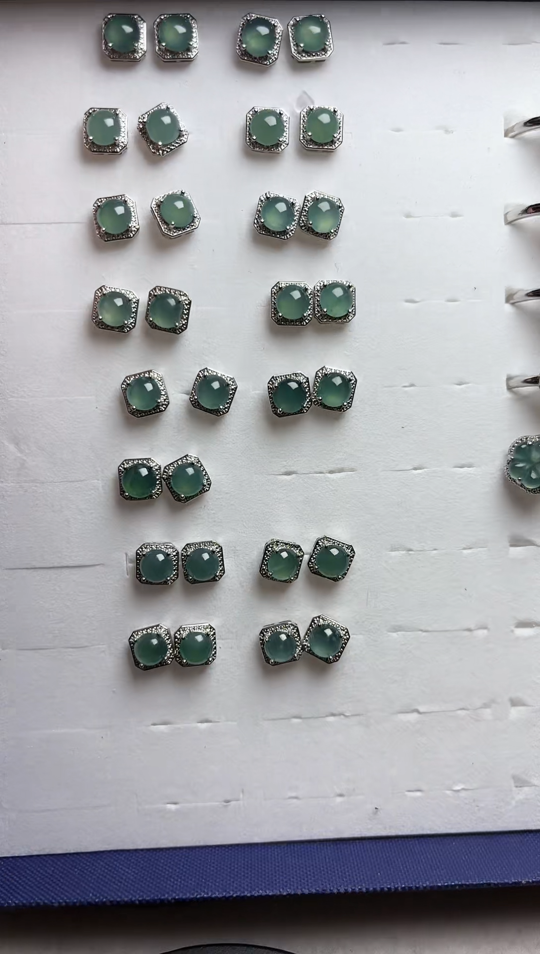 【闪购商品】翡翠耳钉未镶嵌耳钉【多样性发货一对】