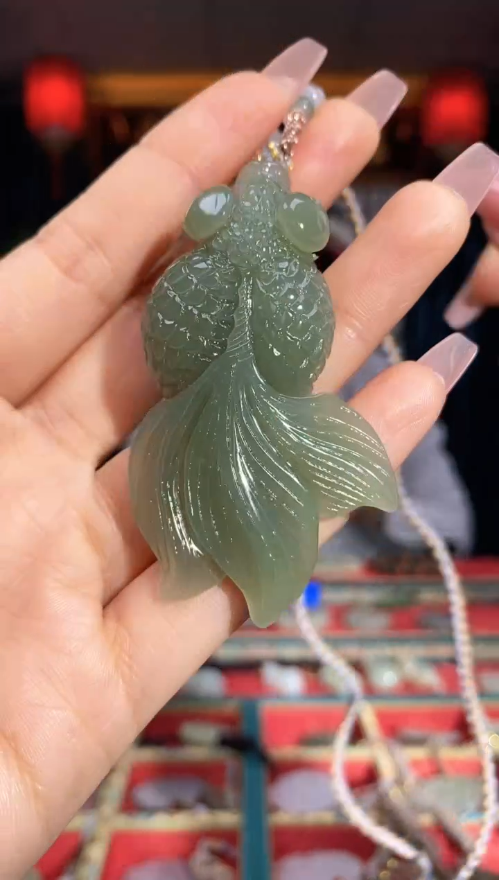 【闪购商品】和田玉颈饰未镶嵌锦鲤