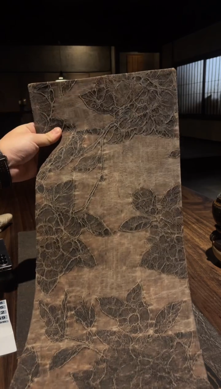 【闪购商品】0牡丹花纹小号茶席25x50.....