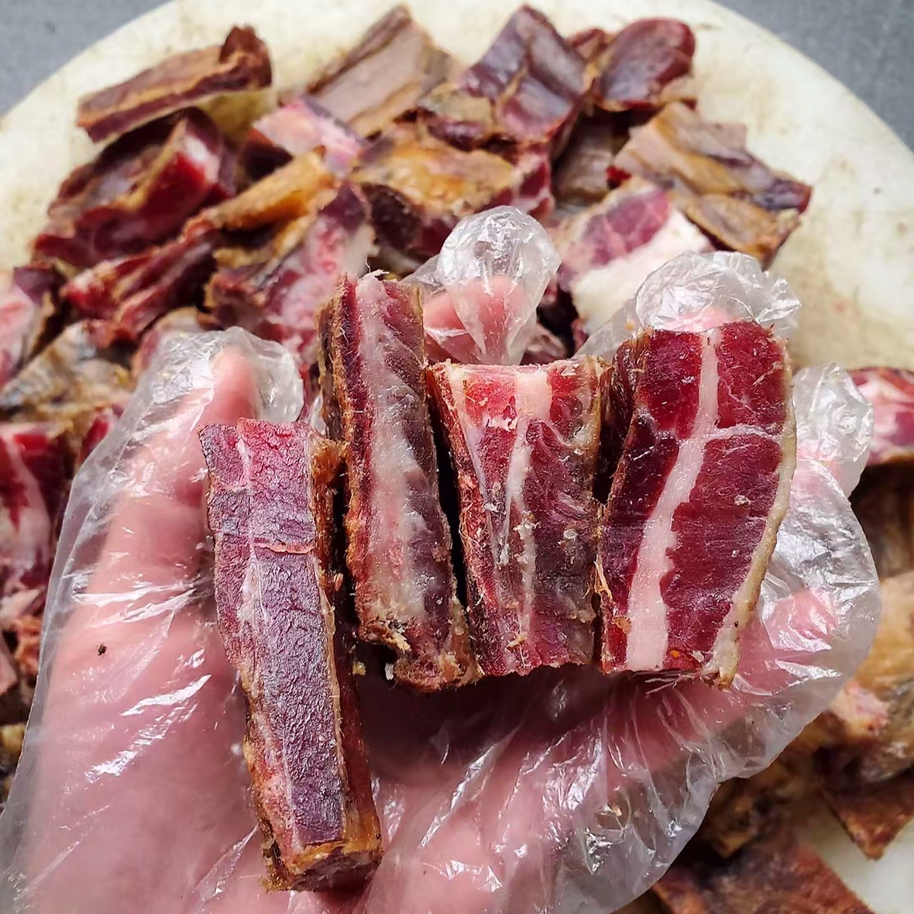 贵州仡香黑猪腊猪排骨 青冈柴烟熏腊猪排骨