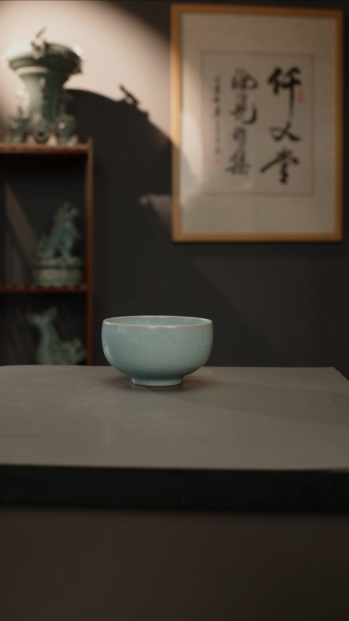 【闪购商品】杯仿古釉原矿 圆融杯