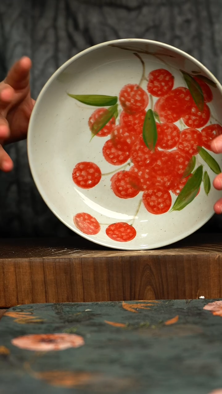 杯釉下彩手工手绘同款陶器