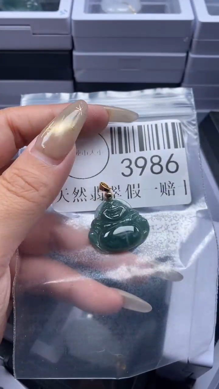 颈饰未镶嵌翡翠3986