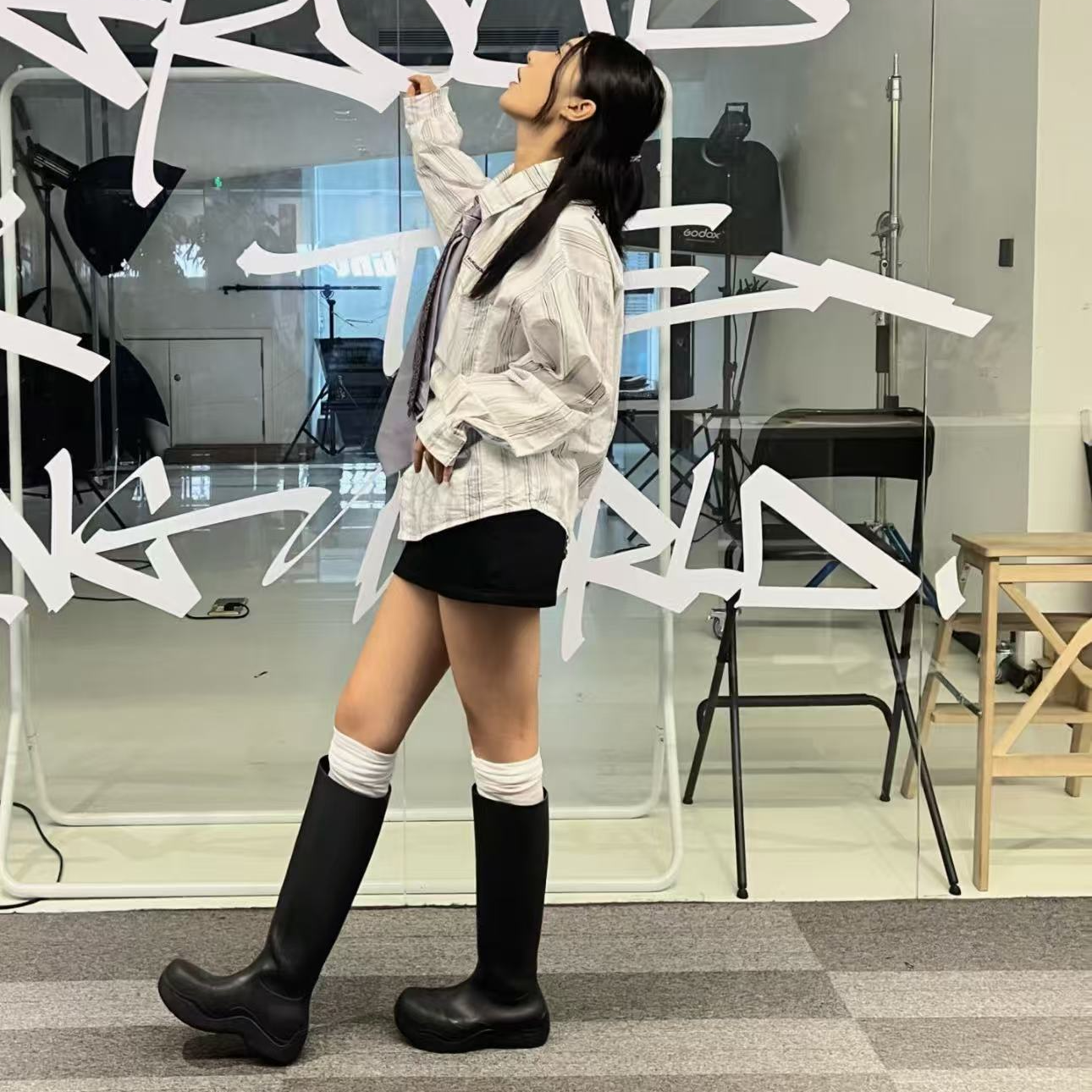 未使用 BOTTEGA VENETA/葆蝶家 /七七/女雨靴  国现