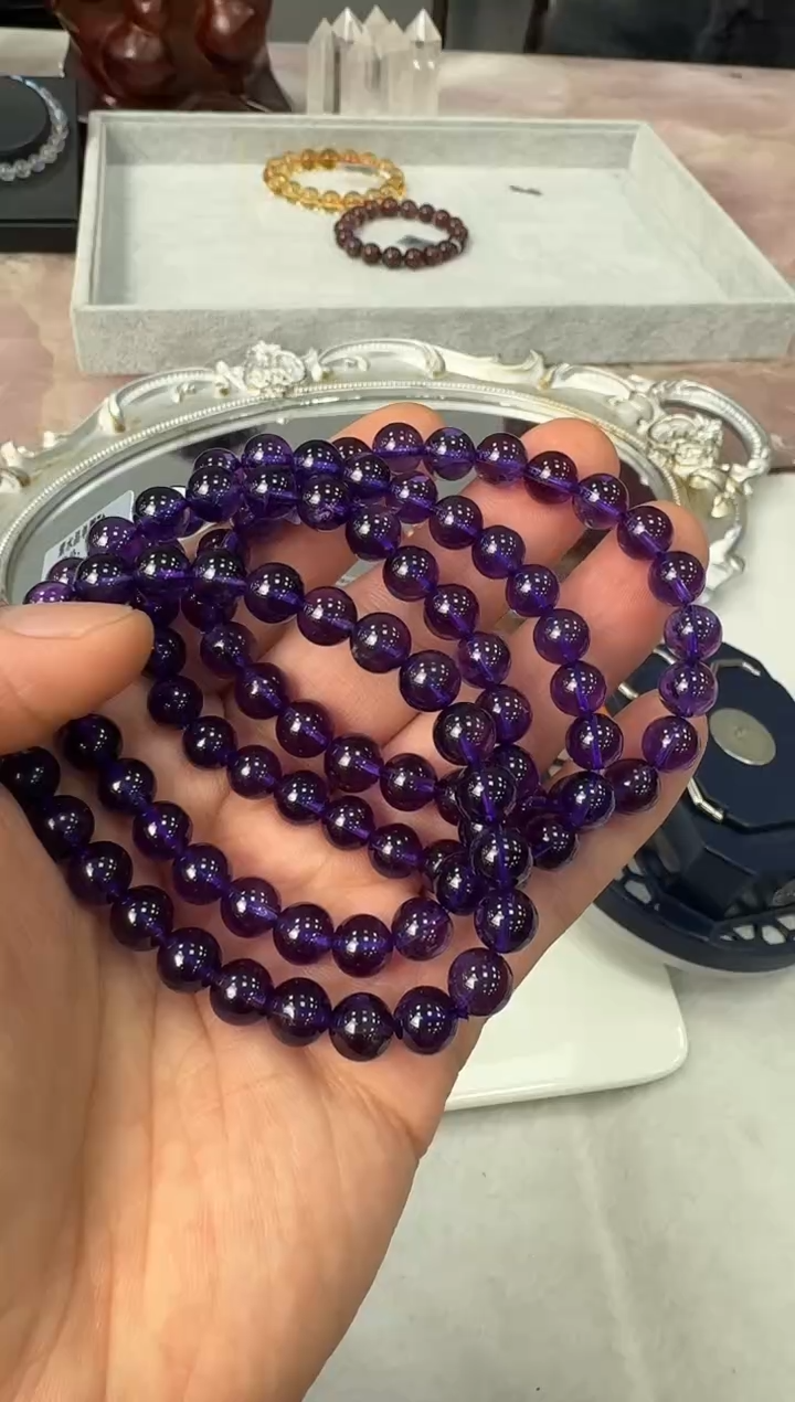 【闪购商品】水晶手链未镶嵌GCK649  约7mm多样性发一件