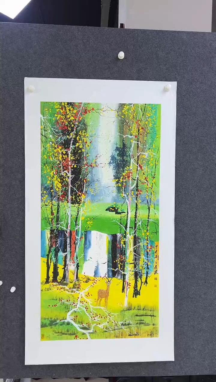 国画刘立荣亲笔绘画手绘作品D3