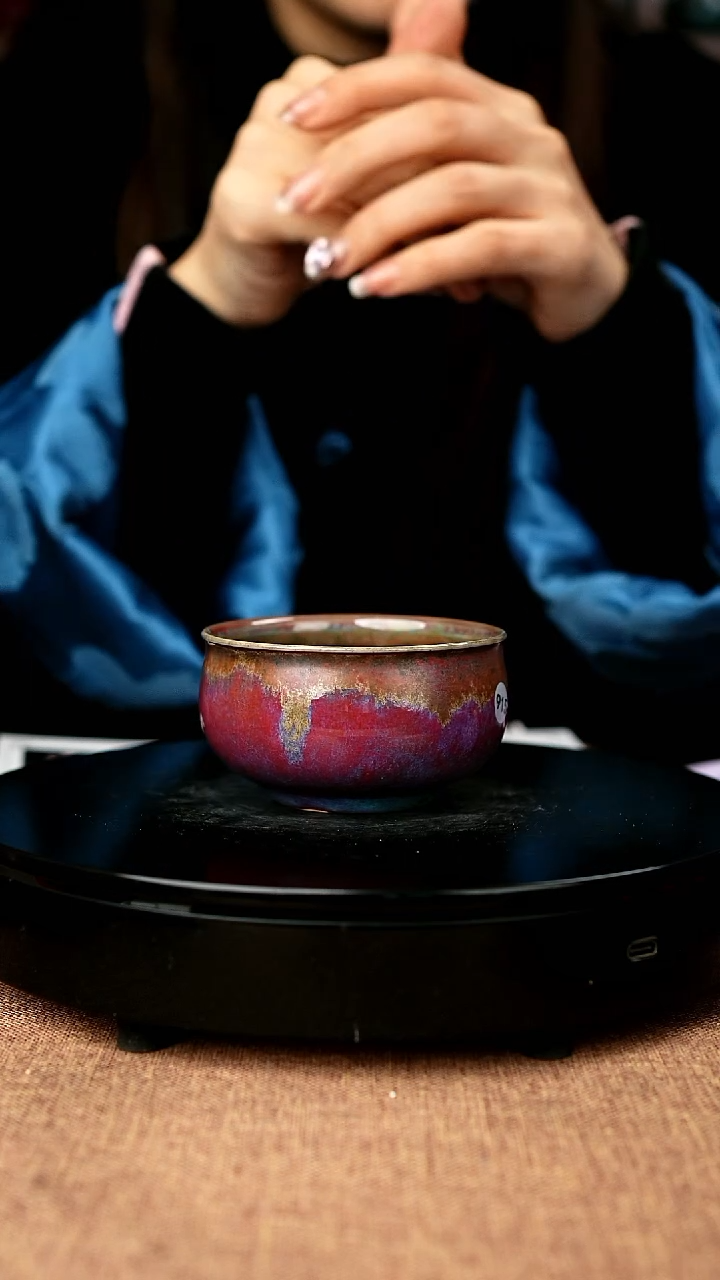 【闪购商品】915#白露伟一级品原矿钧瓷炉钧釉主人杯