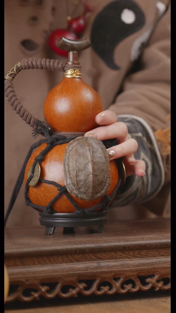 【闪购商品】326号精品天然大漆工艺防渗内胆酒葫芦~