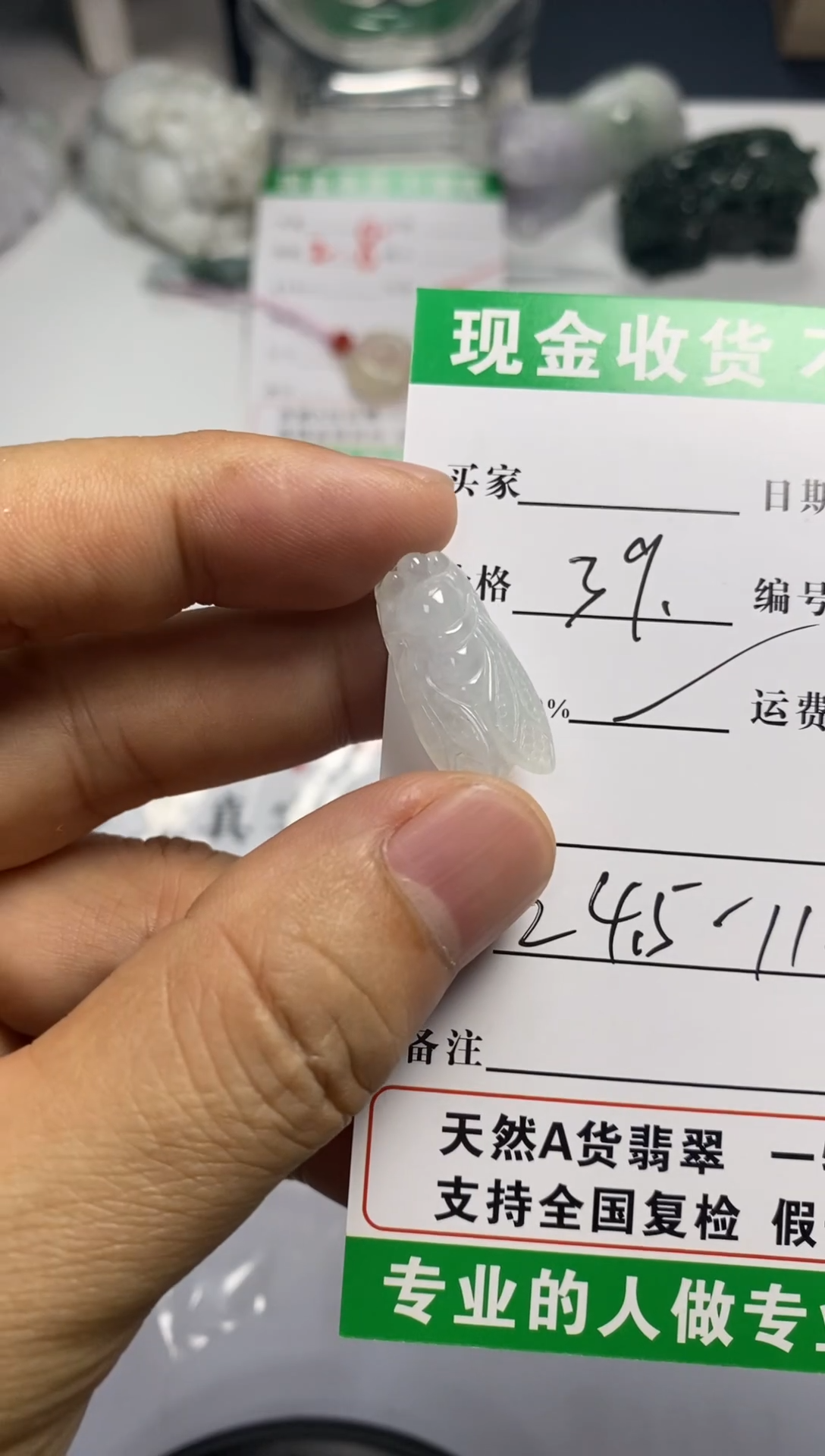 翡翠未镶嵌吊坠(不含链)1