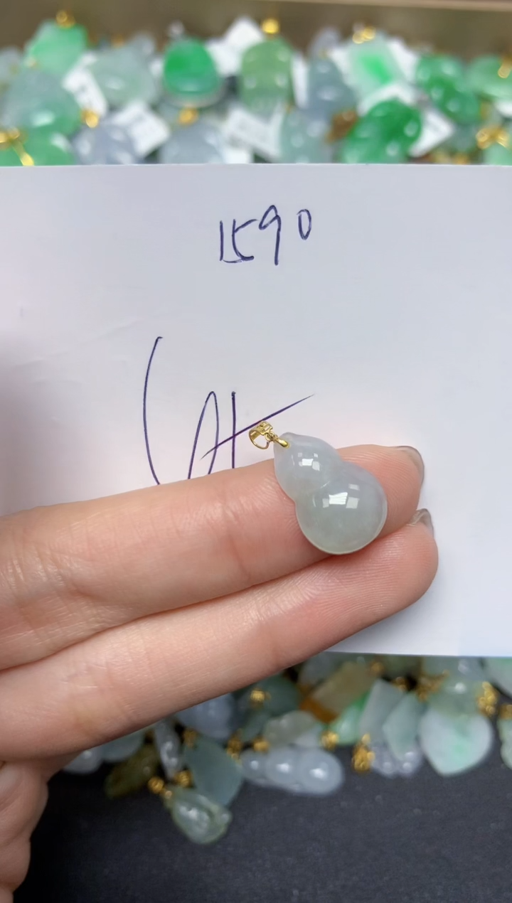 【闪购商品】翡翠颈饰18K金镶嵌 天然翡翠A货