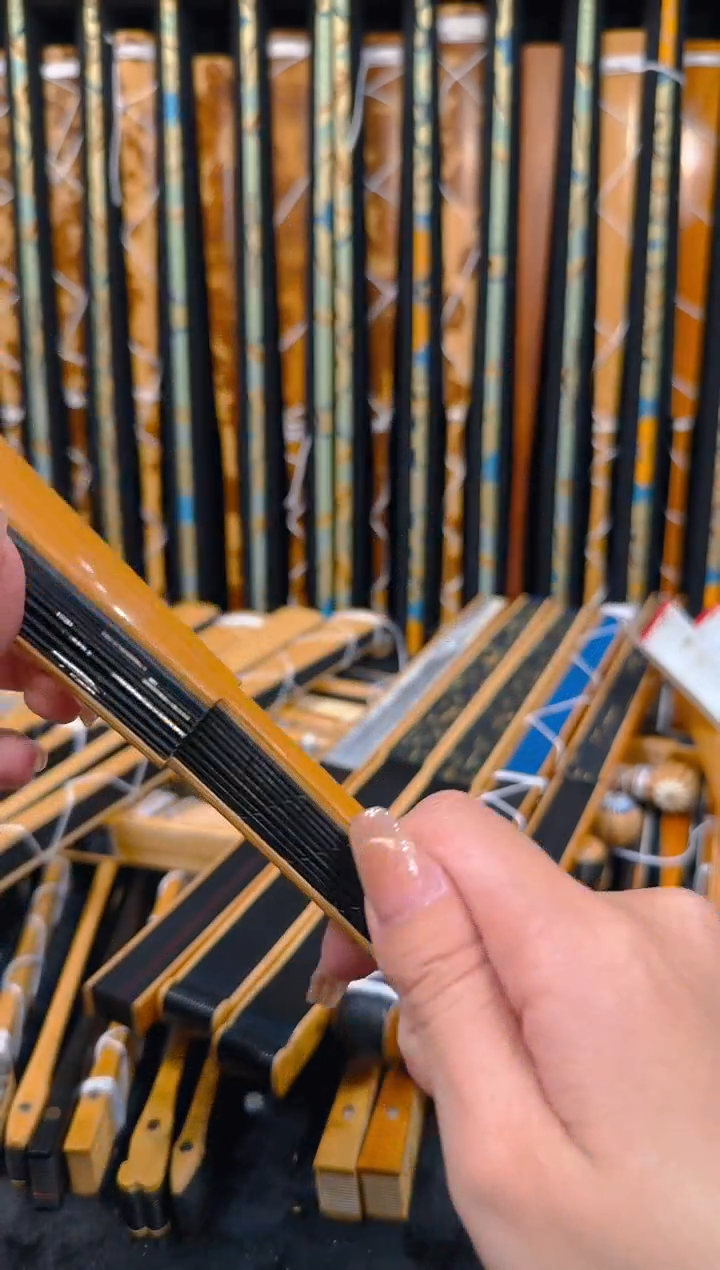 【闪购商品】扇子查研老玉乌木心平肩直方翻花铲子