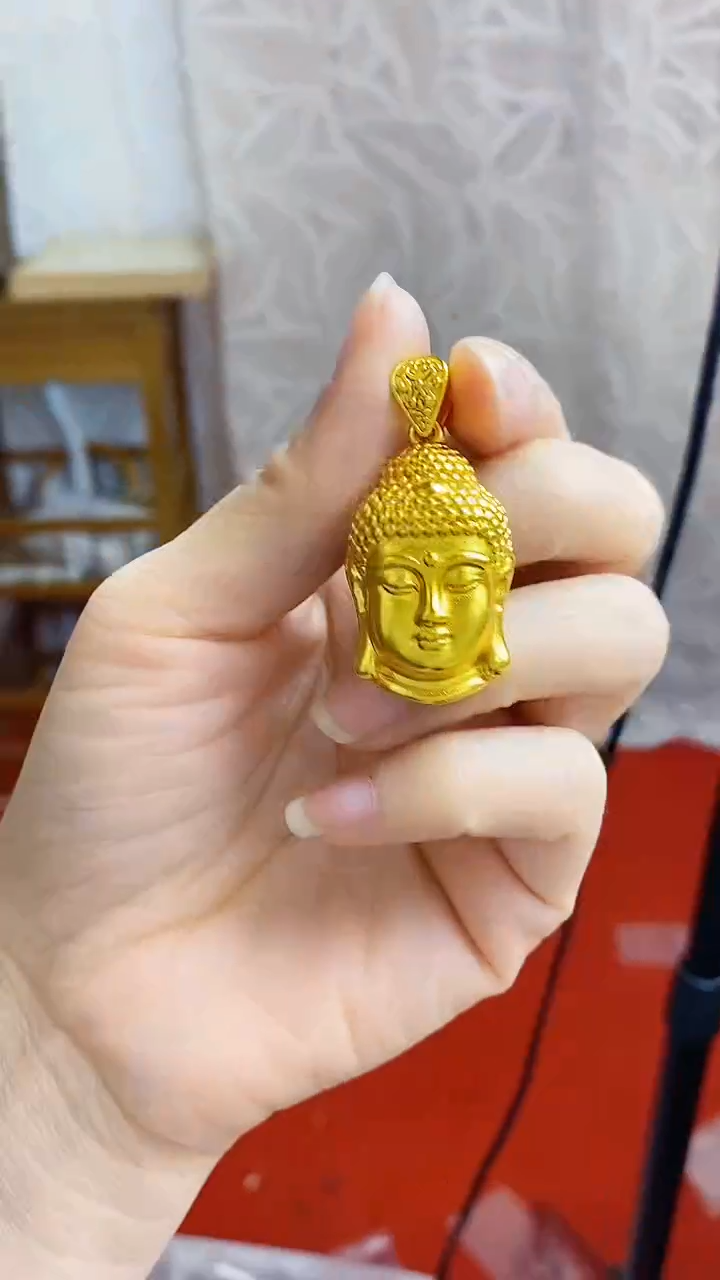 合金无108佛头吊坠
