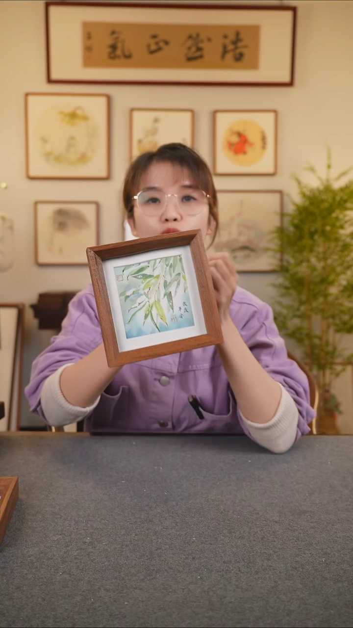 横款鹿鸣现代美术馆-岳倚竹老师作品