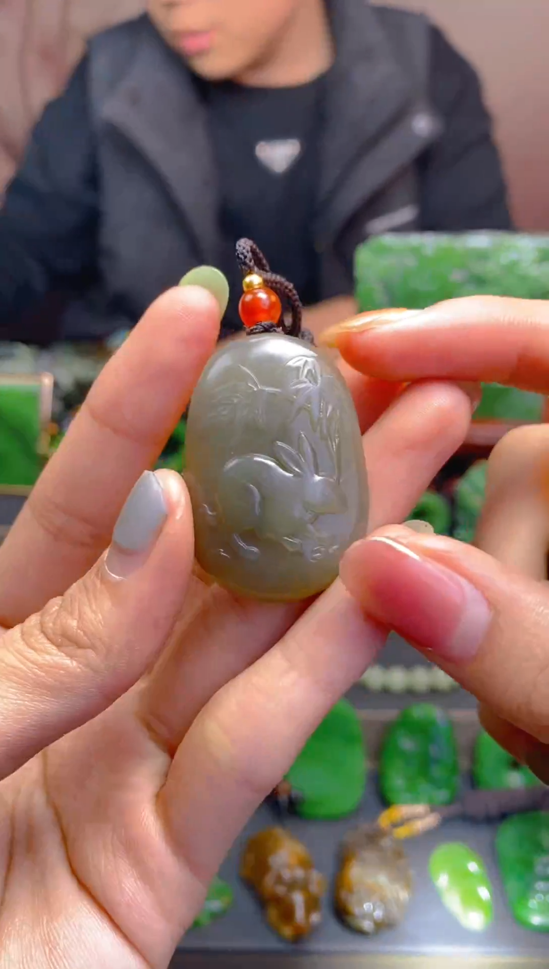 未镶嵌和田玉珠宝半成品1