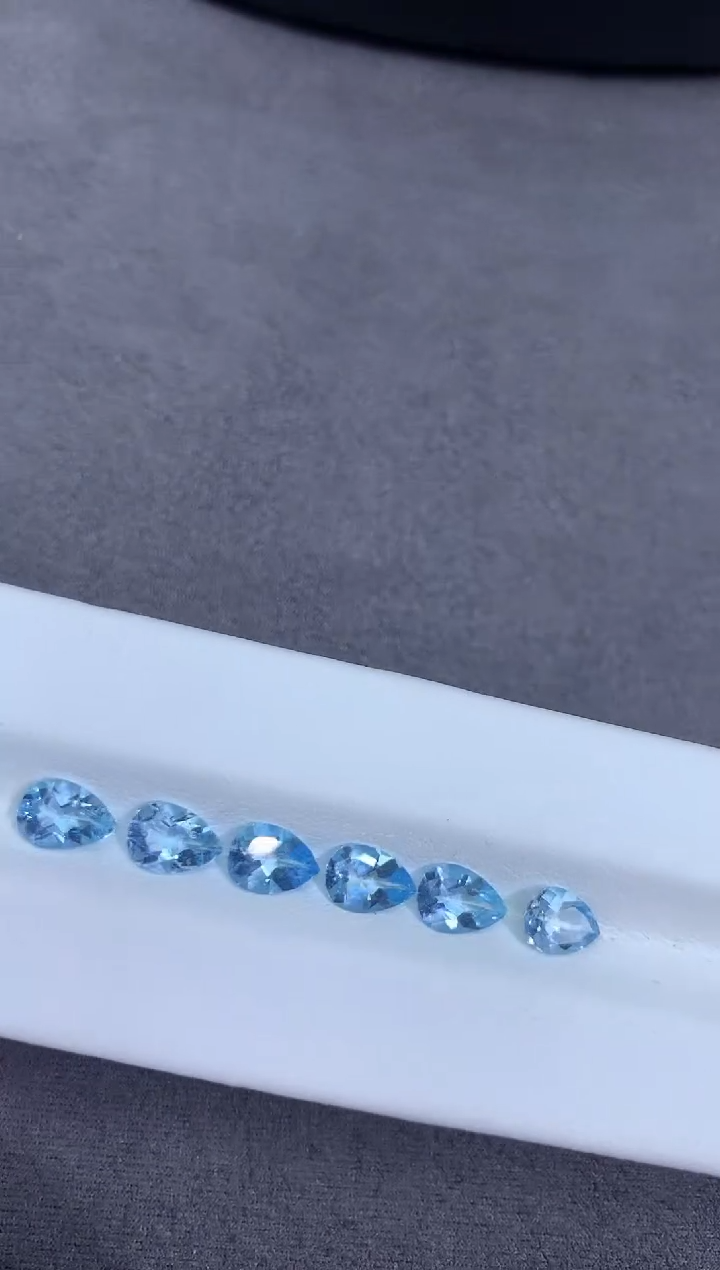 【闪购商品】海蓝宝石裸石未镶嵌a-54 0.6ct左右 多样性发其一