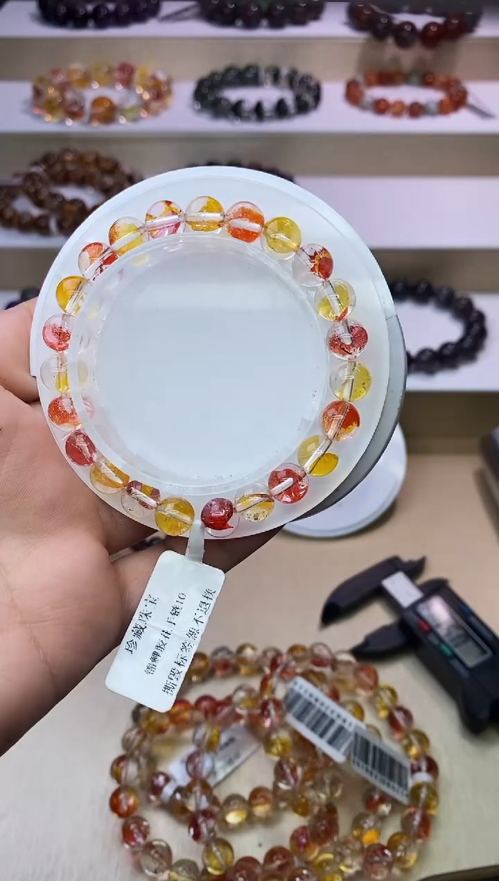 【闪购商品】水晶手链未镶嵌锦鲤胶花8m+