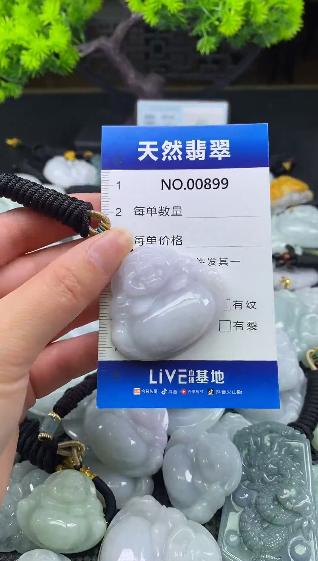 颈饰未镶嵌翡翠天然缅甸翡翠899