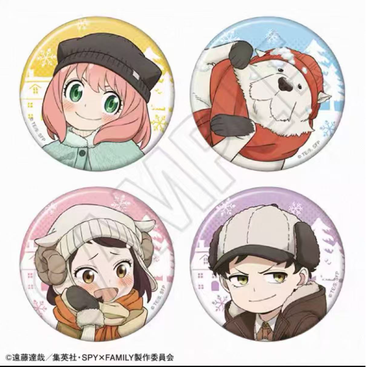 【间谍JF2026】间谍过家家玩雪吧唧徽章（盲盒代拆）