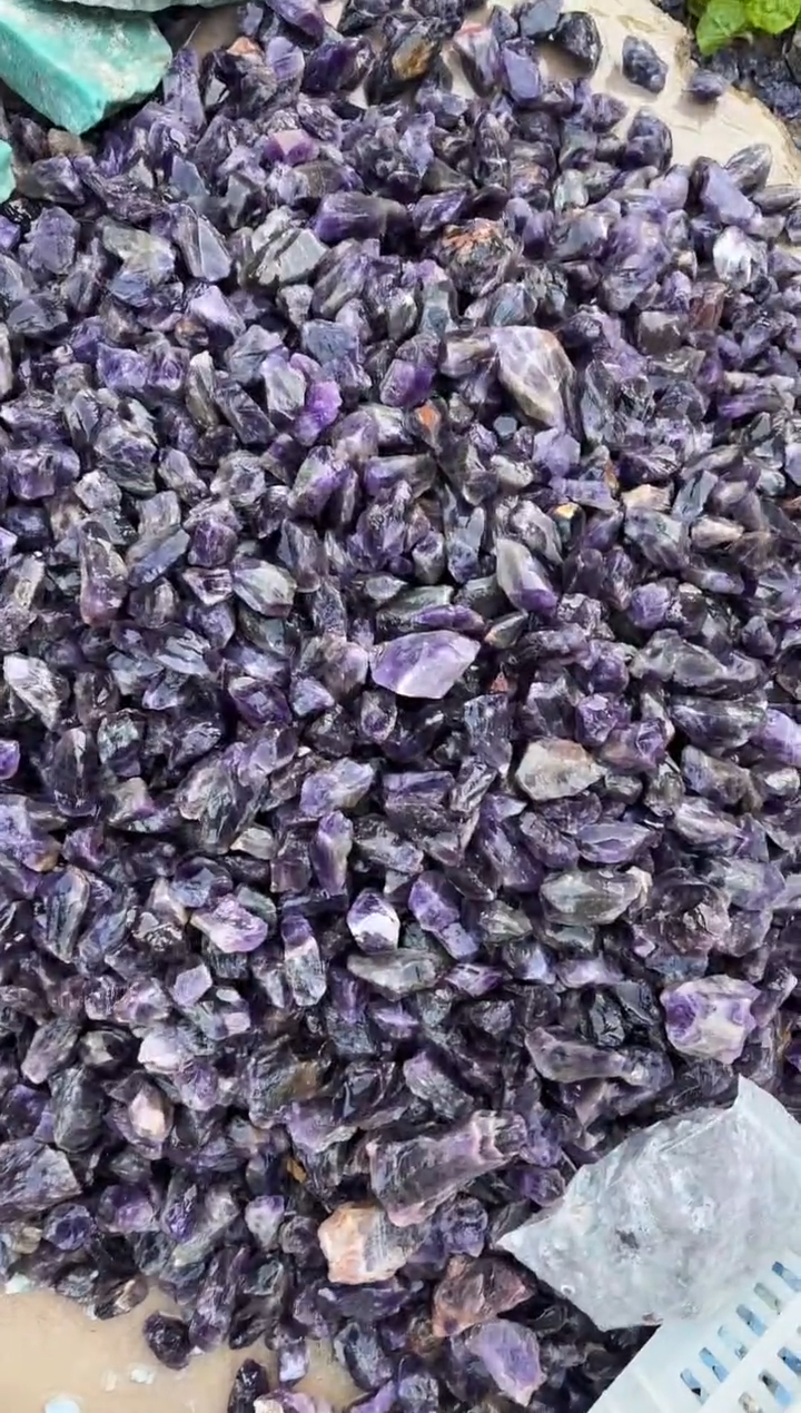 【闪购商品】摆件未镶嵌水晶紫水晶碎石 500g