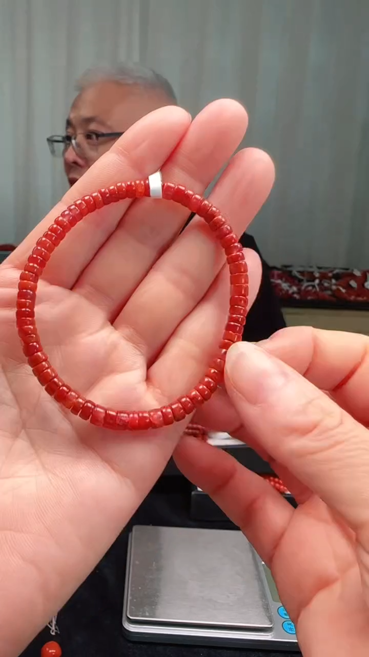 未镶嵌多样性发一件南红玛瑙5mm原矿九口随型手串