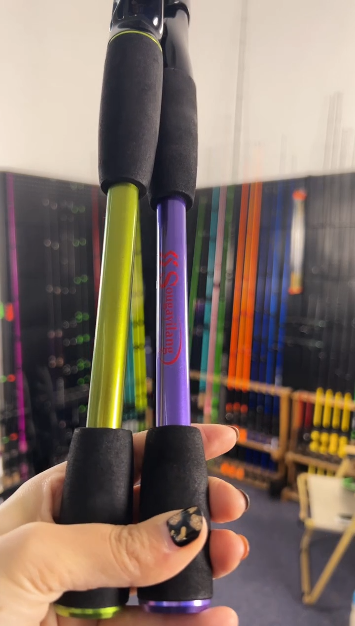 1.8m碳素玄烨紫色直柄1.8米 M硬度（瑕疵尾货竿，没有售后）