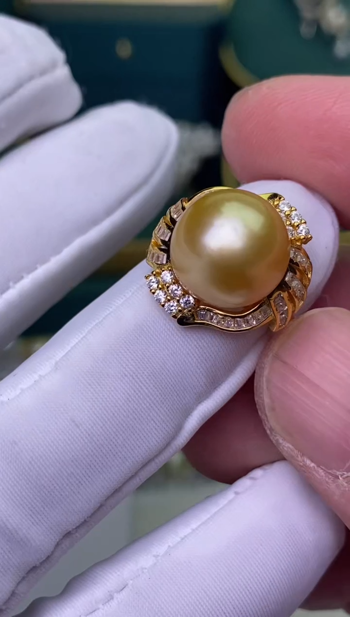 【闪购商品】海水珍珠戒指银S925镶嵌1