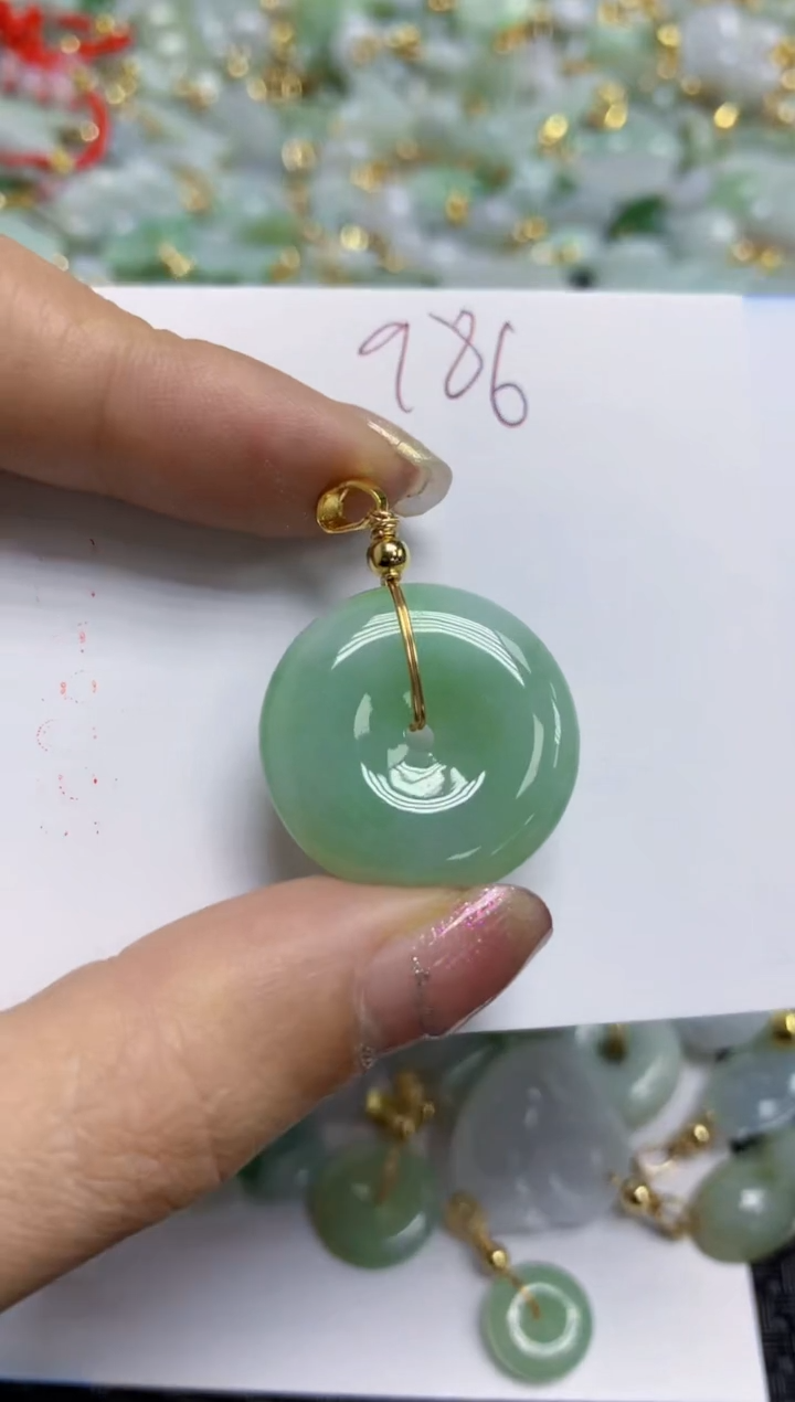 【闪购商品】翡翠颈饰合金   天然A货翡翠