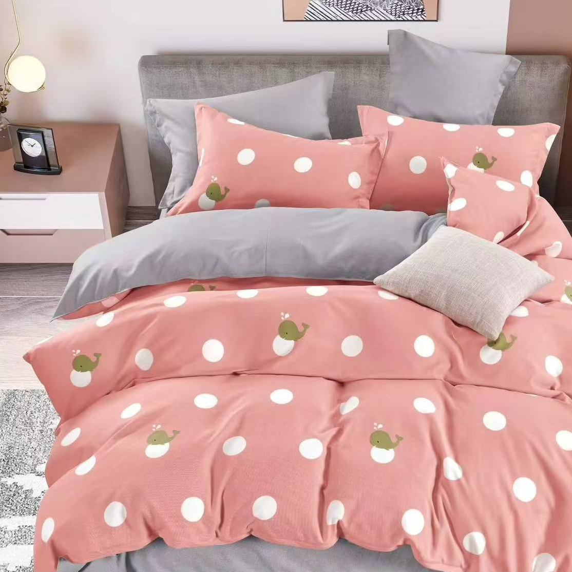 （被罩）自由小海豚单人双人斜纹被罩被套