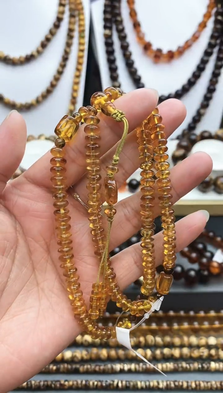 【闪购商品】琥珀颈饰未镶嵌6琥珀