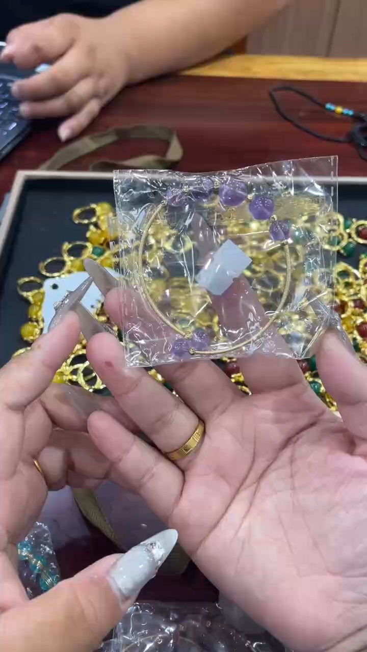 查罗石合金手链紫晶闪购3