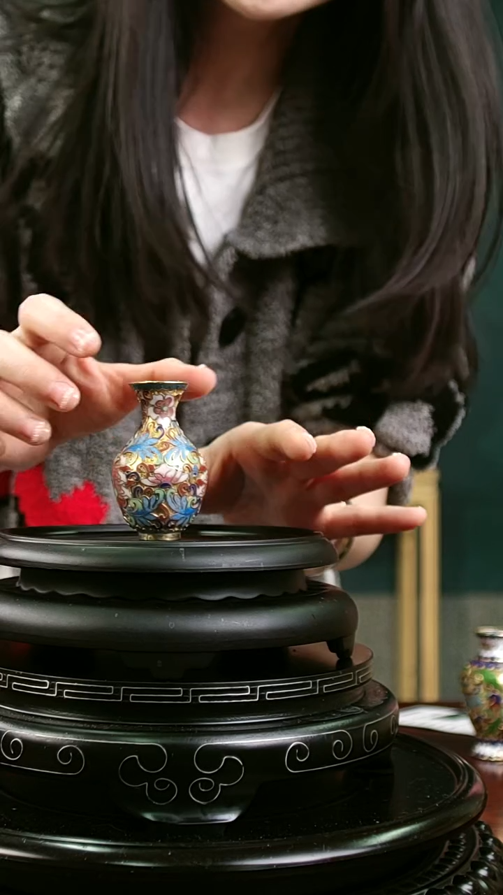 非遗技艺 景泰蓝 摆件 带回流证书