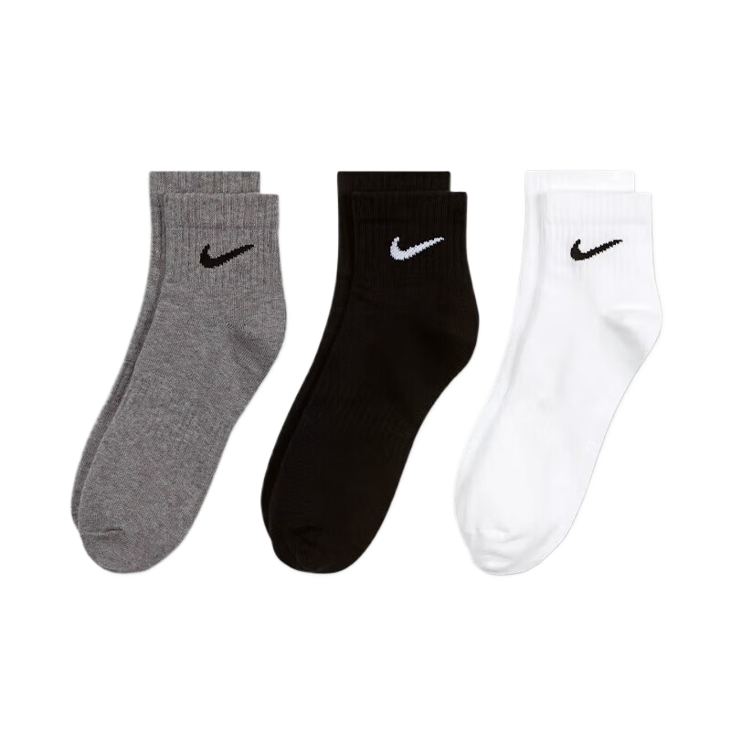 NIKE耐克男女袜时尚简约百搭舒适透气运动休闲袜SX7677964