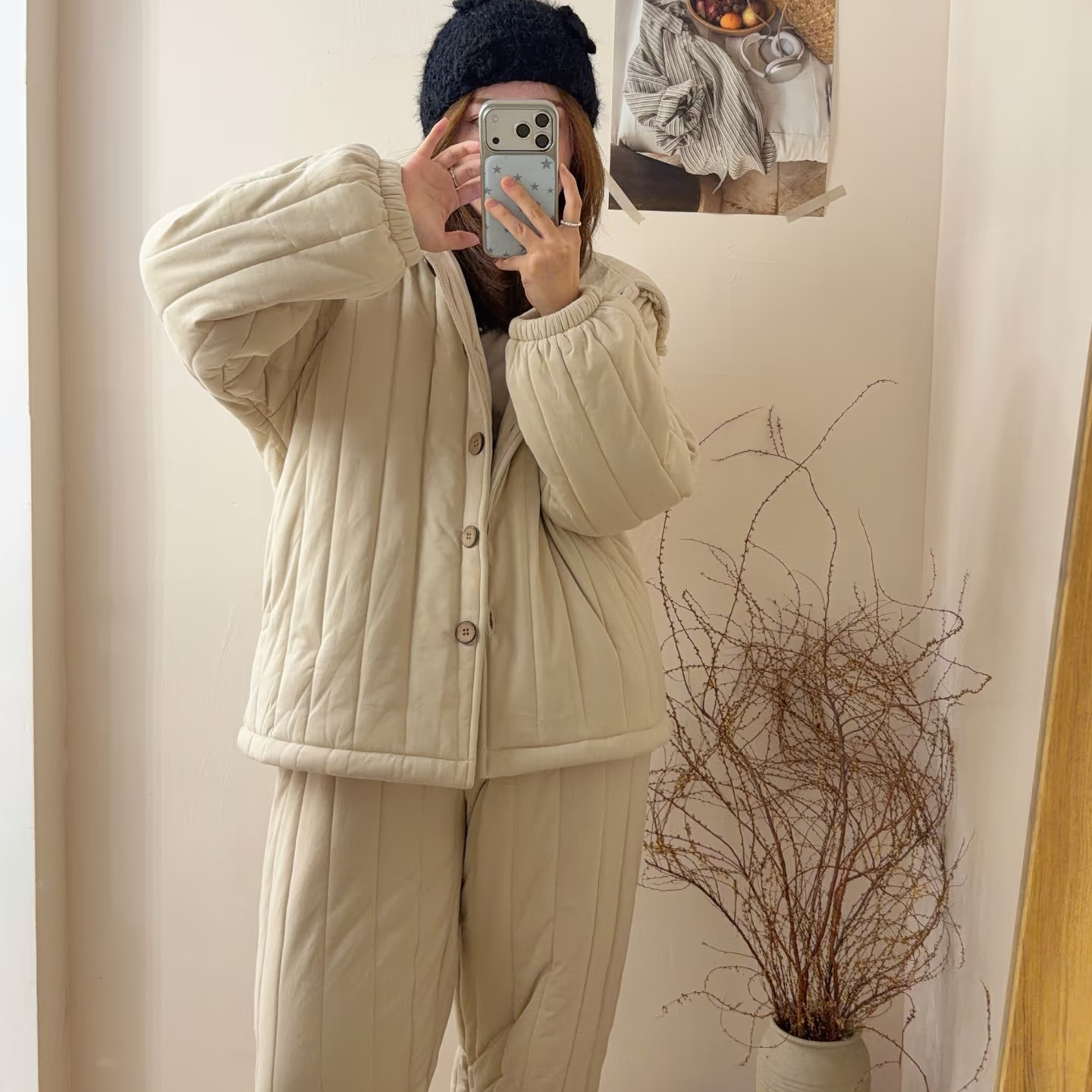 穿0度到10度三层加厚加绒棉衣家居服夹棉工厂清仓断码孤品