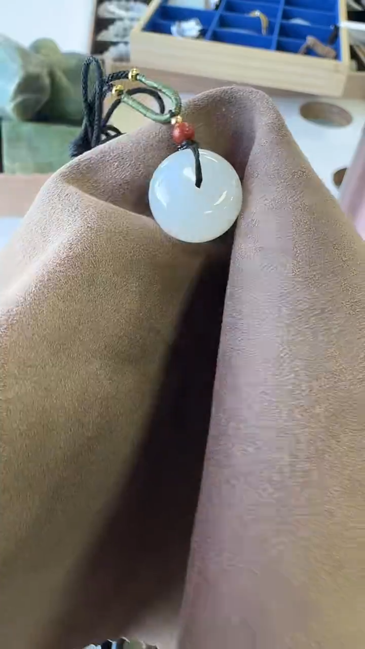 【闪购商品】和田玉吊坠未镶嵌1379 20mm平安扣