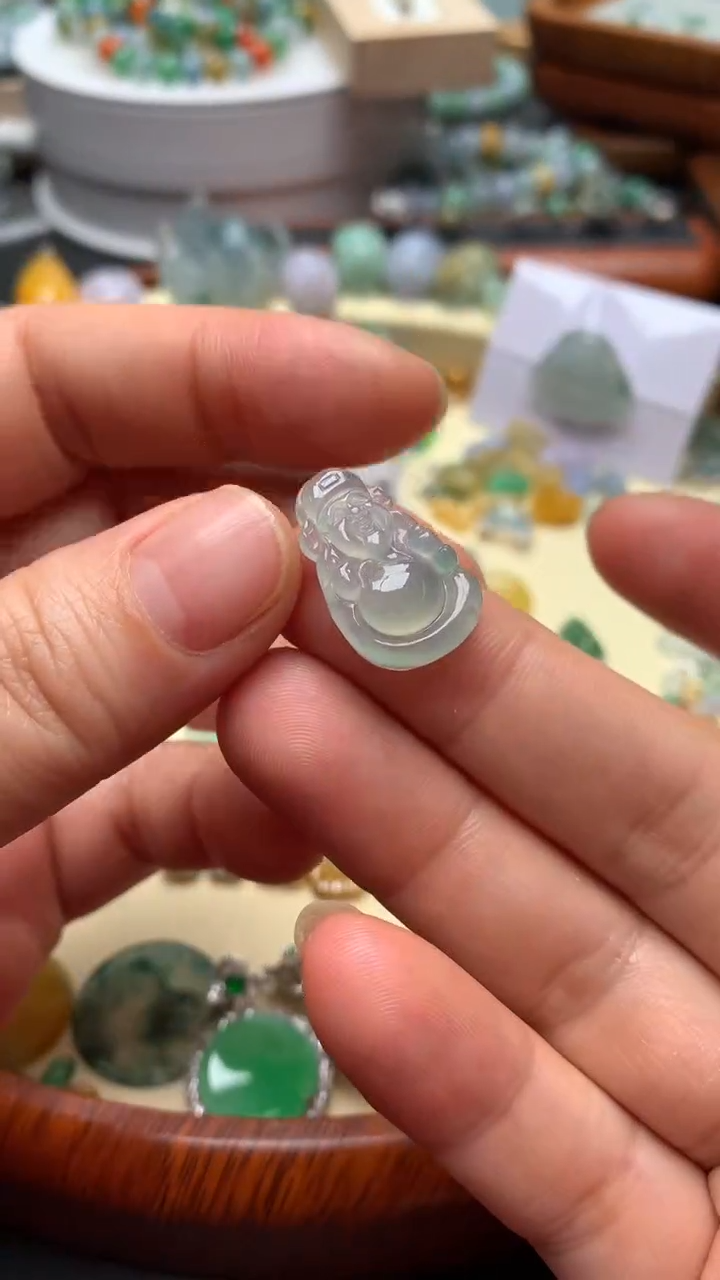 【闪购商品】翡翠颈饰未镶嵌翡翠财爷爷