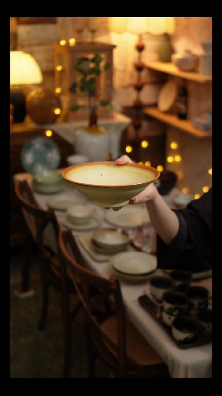 瓷片雾里工作室 面碗大号1个