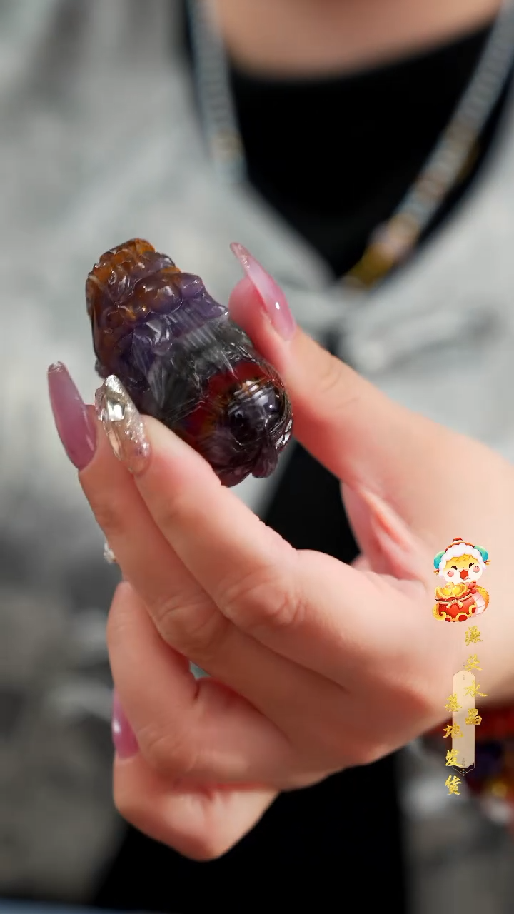 【闪购商品】水晶摆件未镶嵌天花板极光23四色龙龟