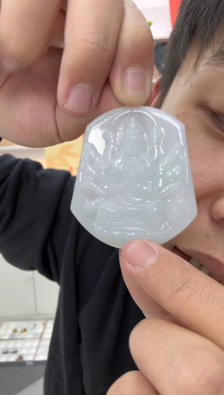 【闪购商品】翡翠颈饰未镶嵌天然翡翠A货孤品一件