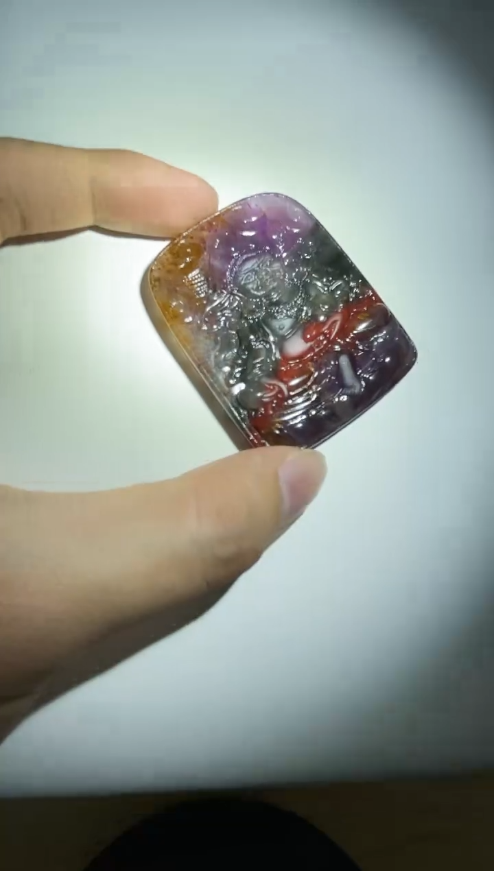 【闪购商品】水晶吊坠(不含链)未镶嵌极光23雕刻件 多样性发一