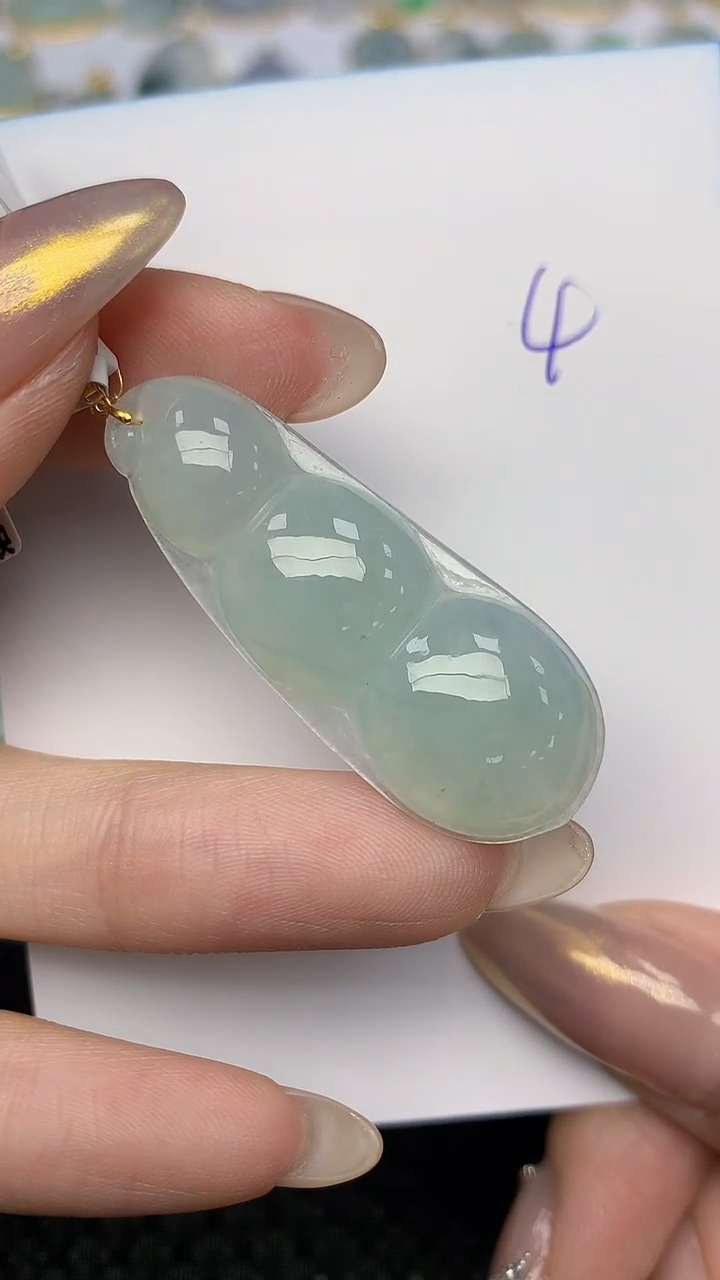 【闪购商品】翡翠颈饰18K金镶嵌 天然翡翠A货