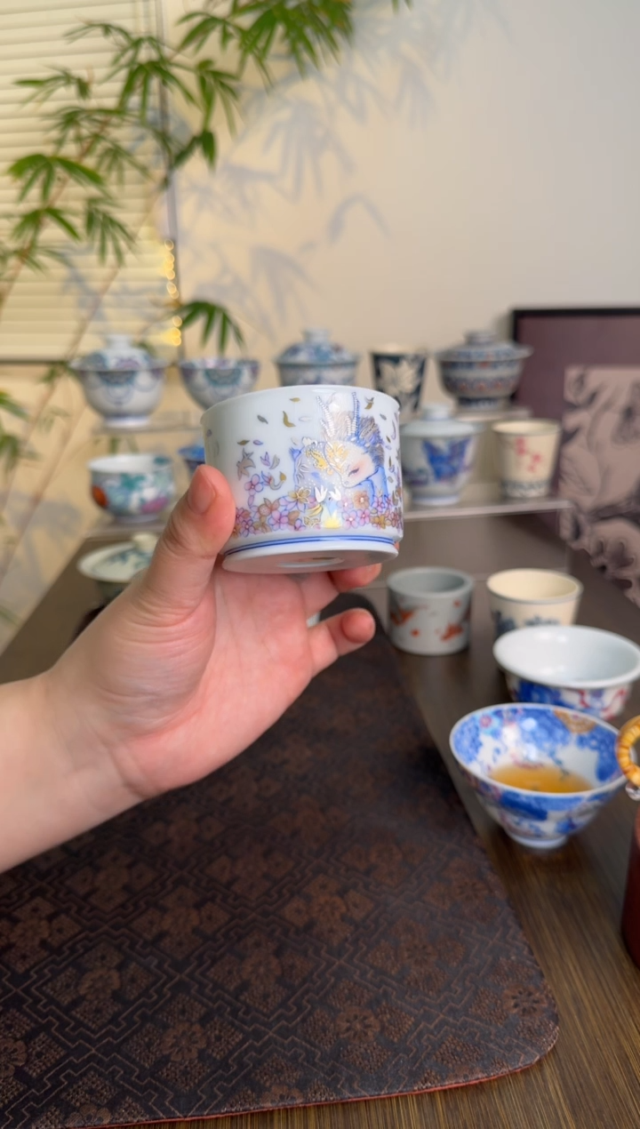 【闪购商品】景德镇斗彩手绘茶杯