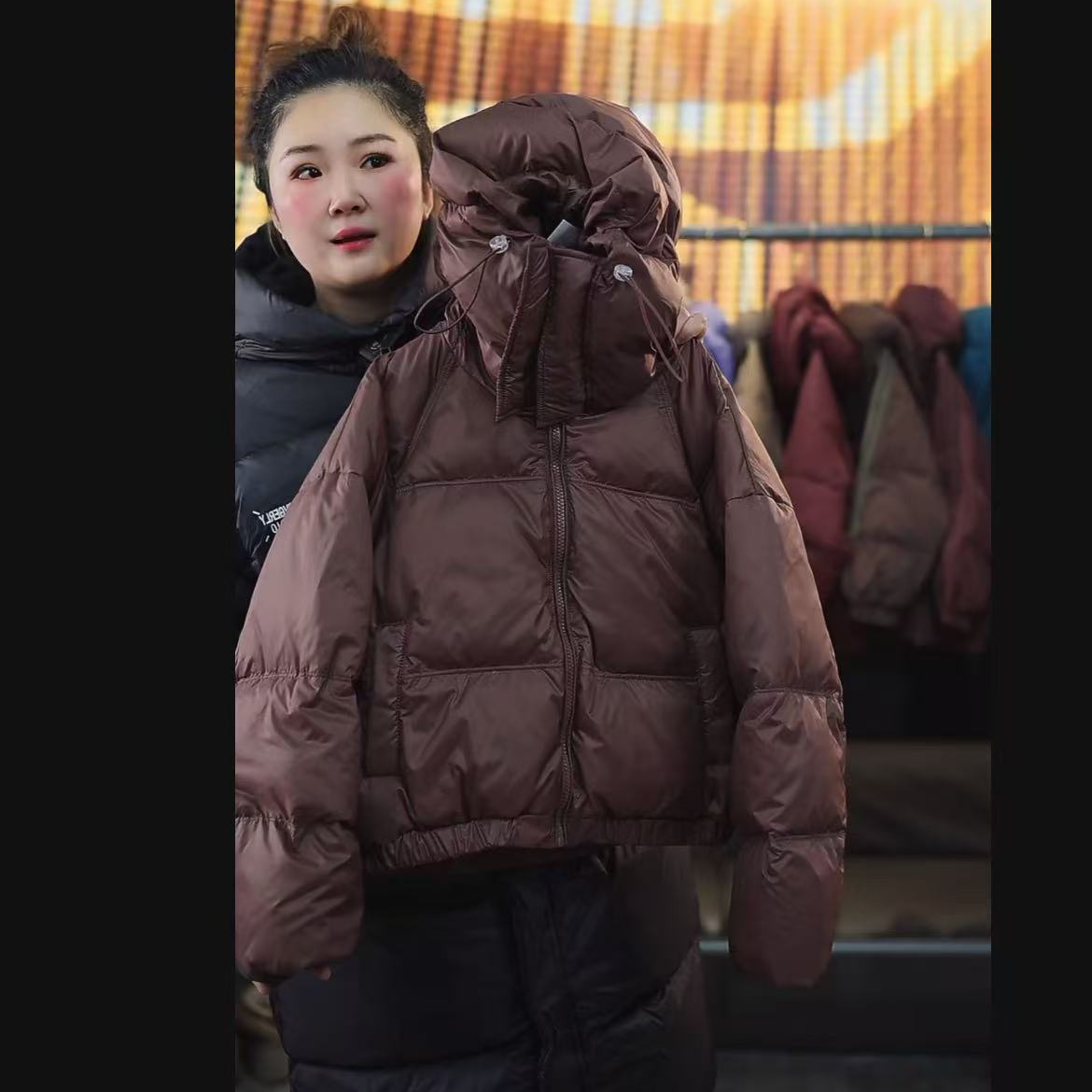 412258《现》优选韩版儿童休闲舒适时尚洋气连帽防寒外套