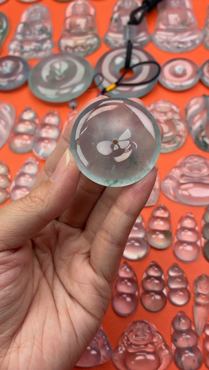 吊坠(不含链)未镶嵌翡翠62 平安扣 34.7 6.8