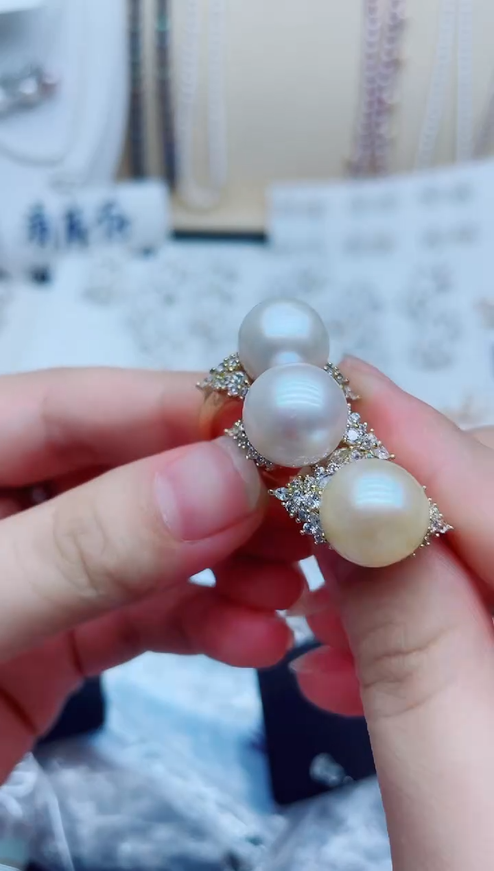 戒指未镶嵌淡水珍珠戒指多样性发其一