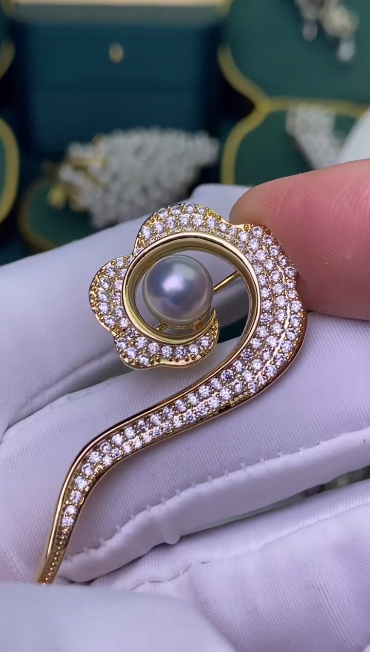 【闪购商品】海水珍珠胸饰未镶嵌8-9