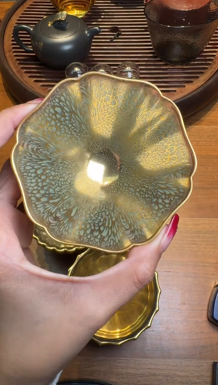 【闪购商品】茶盏范泽锋金丝文魁149