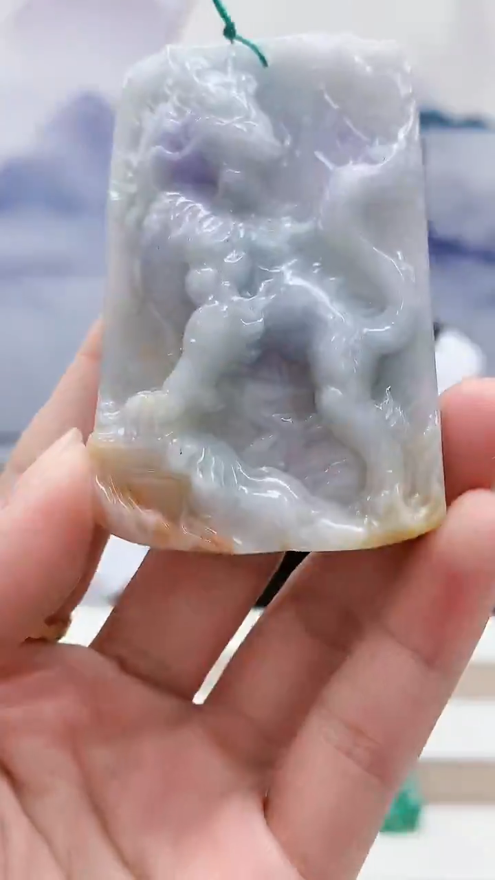 未镶嵌定制翡翠5167lr-毛货挂件77